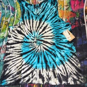 U.S. Vintage brand  Blue Tie-Dye Sleeveless Tank Top XL
